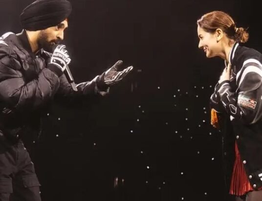 Diljit Dosanjh and Hania Aamir in Sardaar Ji 3 trailer