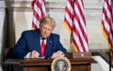 Donald Trump speaking White House