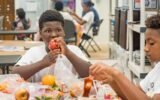 Food distribution for children in Habersham County Georgia