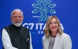 Giorgia Meloni Narendra Modi handshake G7