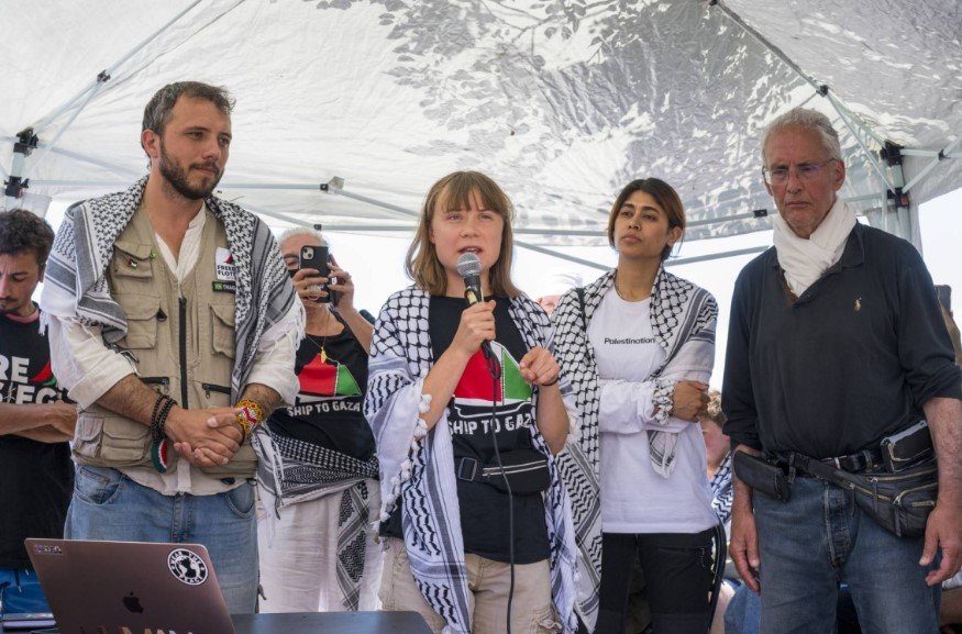Greta Thunberg Gaza flotilla intercepted