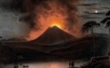 Mount Etna volcano eruption