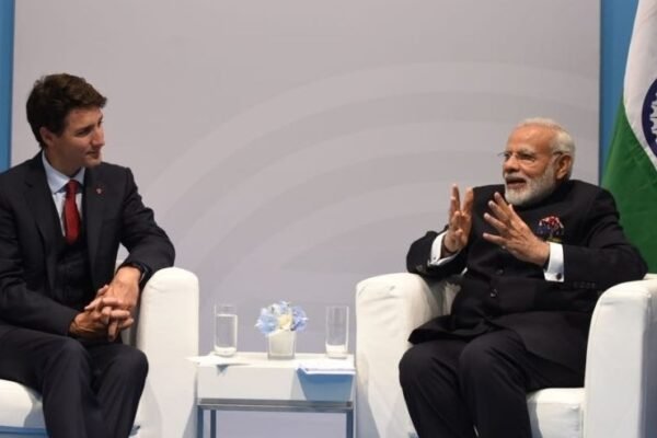 Narendra Modi meeting Canadian Prime Minister Justin
