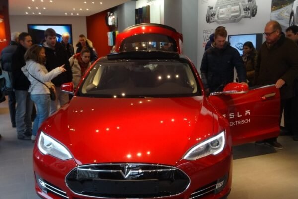 Tesla electric vehicle showroom India