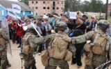 US Marines riot control Los Angeles