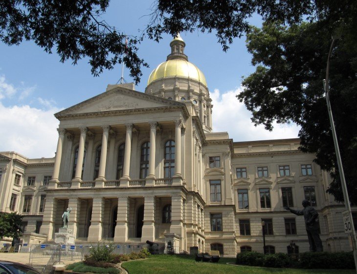 georgia supreme court justices at atlanta capitol building