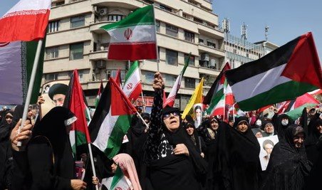 iran israel ceasefire protest tehran