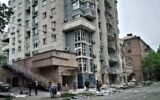 kyiv apartment damaged russian missile