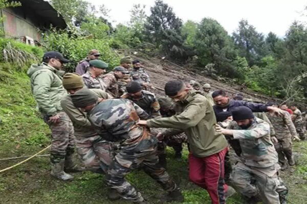 landslide at army camp in north sikkim