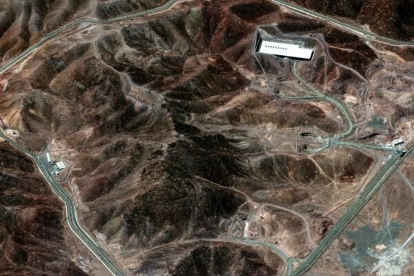 satellite image of Fordow nuclear facility Iran