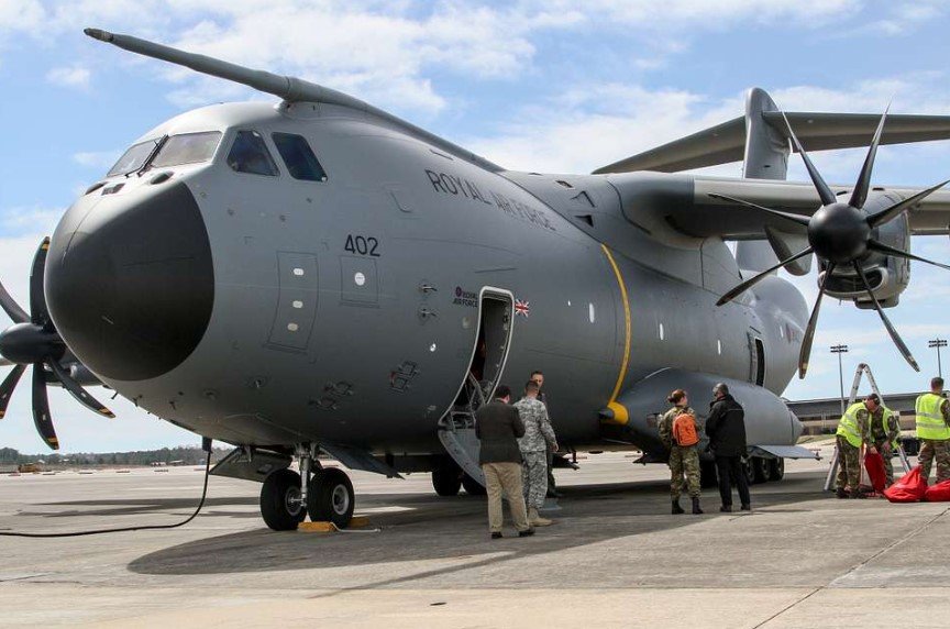 British Royal Air Force A400M Atlas aircraft