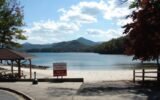 Lake Chatuge shoreline Georgia summer