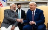 Modi Trump handshake