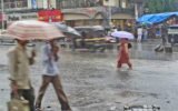 Mumbai rain waterlogging street monsoon