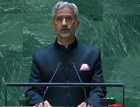 S Jaishankar UN speech exhibition human cost of terrorism