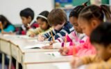 elementary student writing
