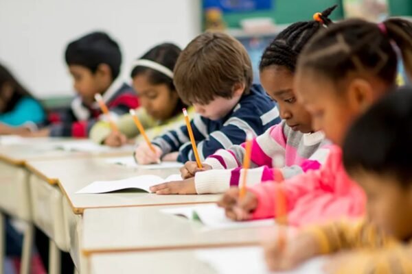 elementary student writing