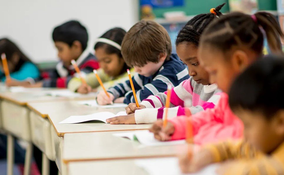 elementary student writing