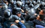 tbilisi eviction protest police