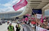 Air Canada strike protest