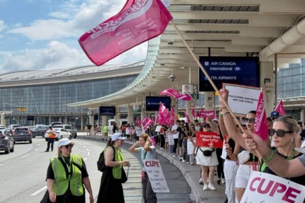 Air Canada strike protest