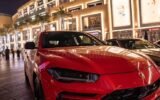 Lamborghini Urus SE red in India
