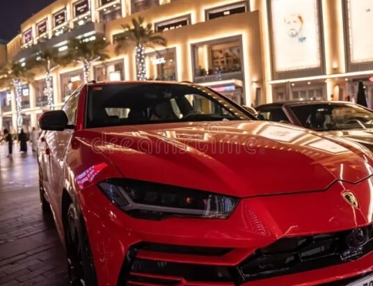 Lamborghini Urus SE red in India