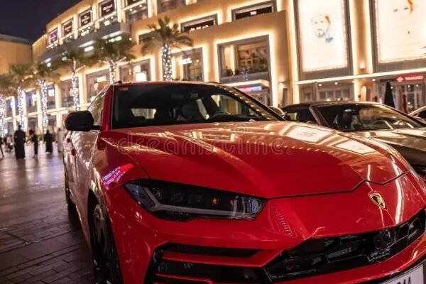 Lamborghini Urus SE red in India
