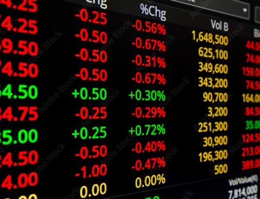 stock market display