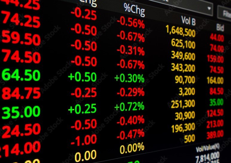 stock market display