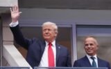 Donald Trump at tennis event