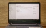 Windows laptop update screen