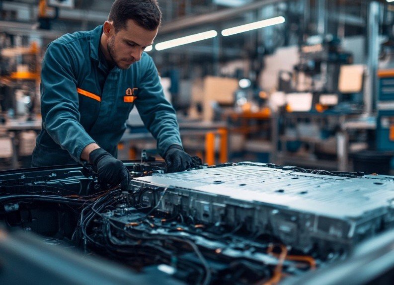 electric vehicle battery factory