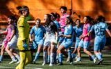 soccer team celebration