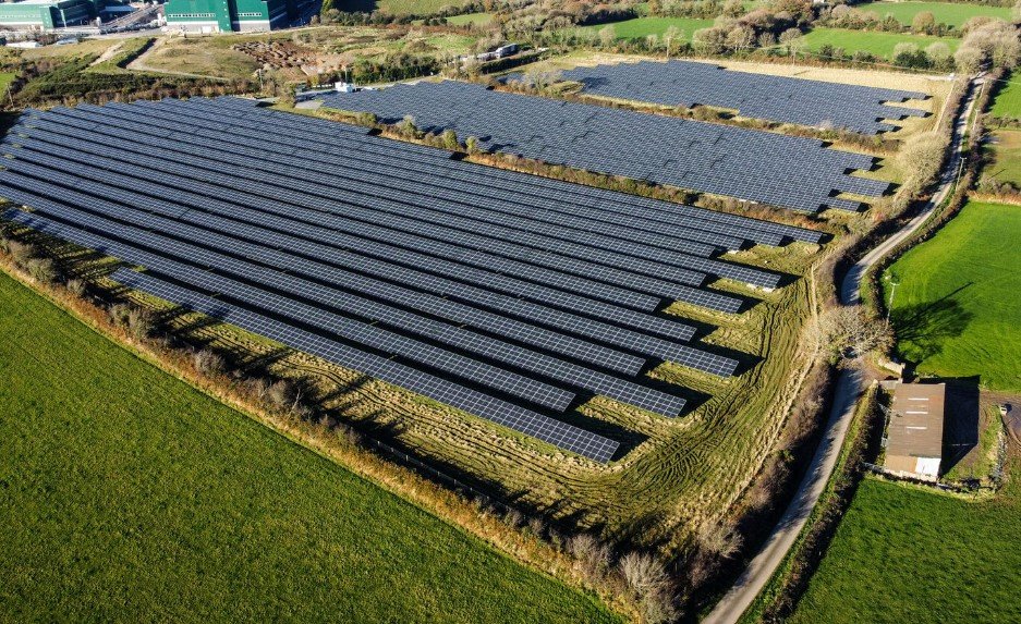 solar farm landscape