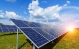 solar panels in field