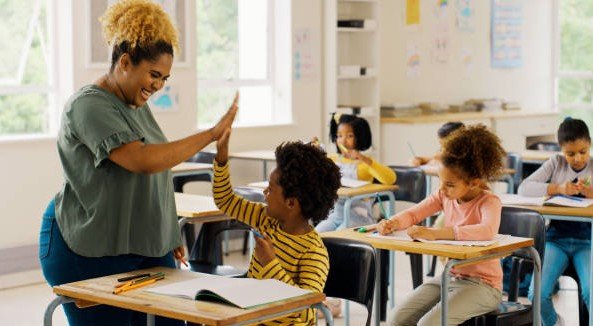 teacher in classroom