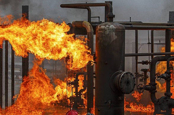 chemical plant fire