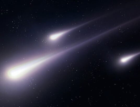 meteor shower night sky