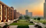 university campus during crisis