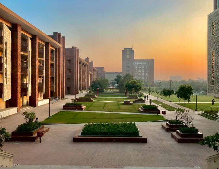 university campus during crisis