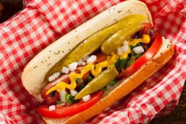 Chicago style hot dog restaurant