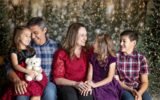 Christmas tree farm family