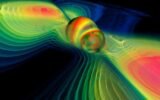black hole collision simulation