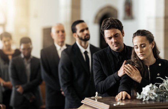 memorial service gathering