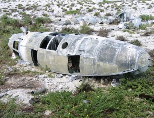 plane crash wreckage