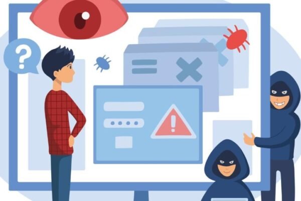 spyware attack illustration