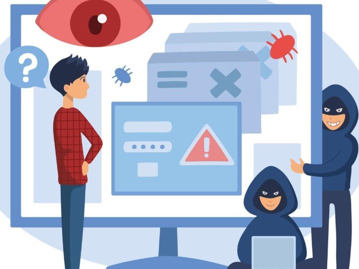 spyware attack illustration