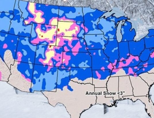Atlanta winter weather forecast snow map