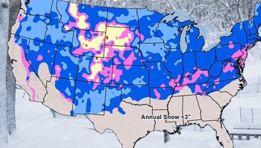 Atlanta winter weather forecast snow map